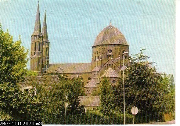 Ansichtkaart	Uden	St Petrus Kerk, Verzenden, 1960 tot 1980, Gelopen, Noord-Brabant
