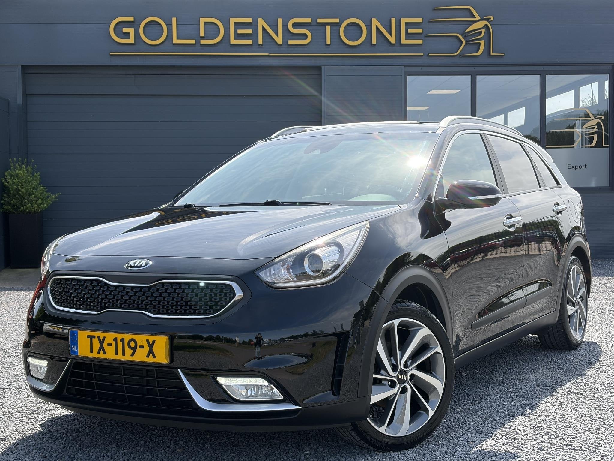 Kia Niro 1.6 GDi Hybrid Design Edition 1e Eigenaar,Trekhaak,, Gebruikt, Euro 6, 2 kWh, Leder en Stof