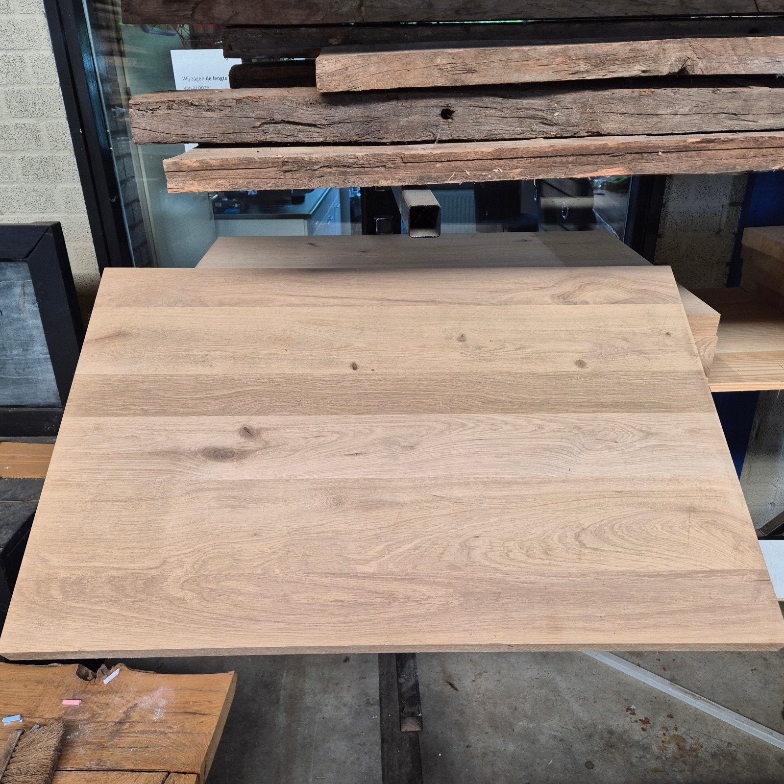 Eiken meubelpanelen 1000x600x40mm - 9 stuks (5.4 m2), Ophalen, Eiken, Plank, 50 mm of meer