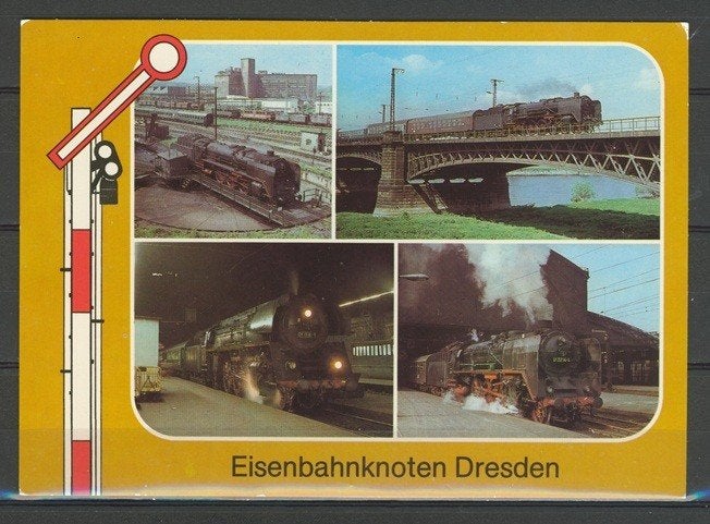 Locomotief Lok Eisenbahnknoten Foto-Ansichtkaart Trein t-229, Ophalen of Verzenden, Zo goed als nieuw, Trein, Kaart of Prent