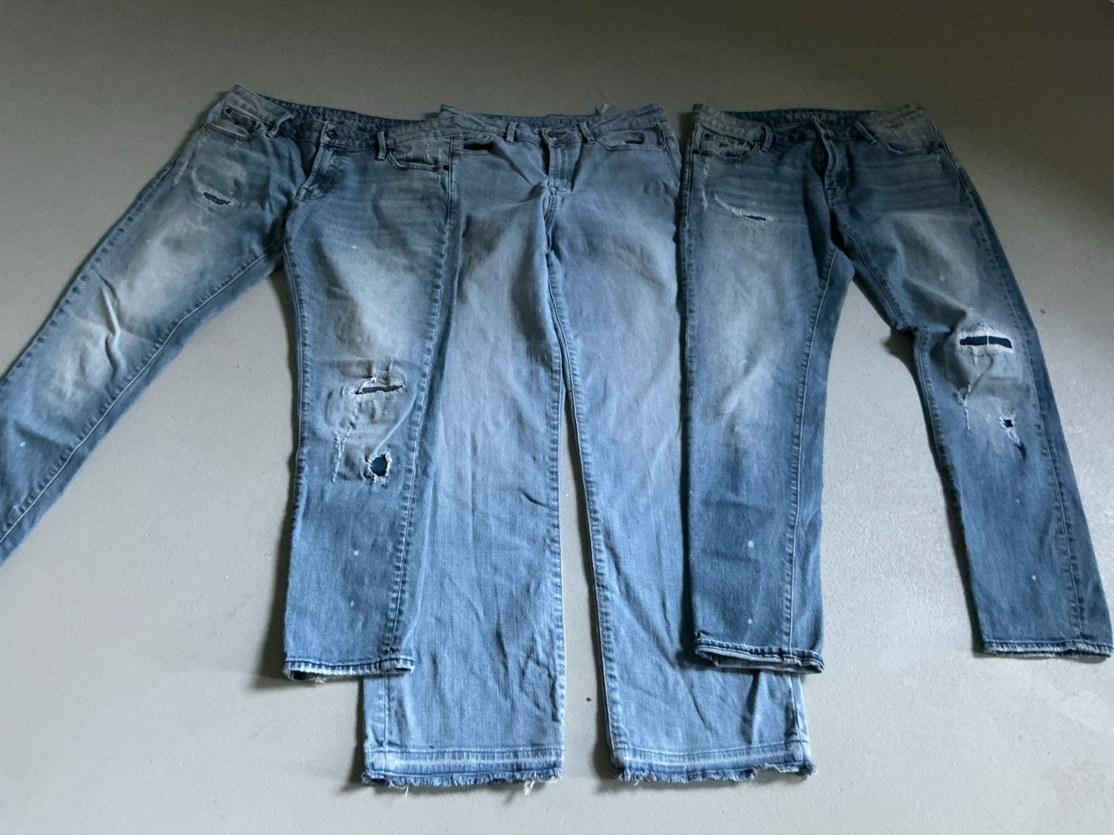 3 Denham Ripper Jeans - W28/30, Monroe-Bardot Wide, Ophalen of Verzenden, Gedragen, Blauw, W28 - W29 (confectie 36)