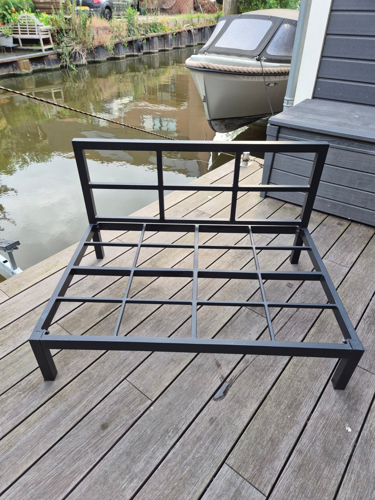 Palletbankje wakefield zgan, Ophalen, Zo goed als nieuw