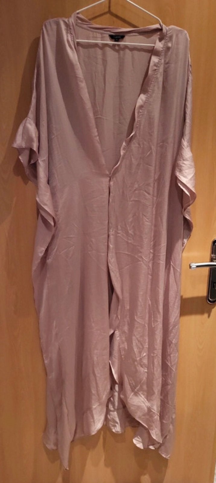 Floryday kimono/ wikkeljurk XL oud roze, Maat 42/44 (L), Ophalen of Verzenden, Zo goed als nieuw, Roze