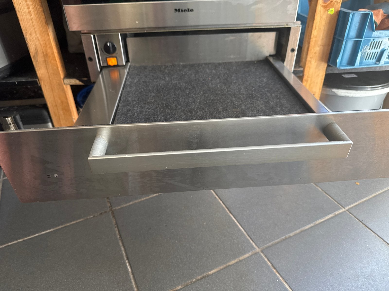 Miele EGW 4060-14 EDST/R01 Warmhoudlade, Gebruikt, Oven, Ophalen of Verzenden, Inbouw
