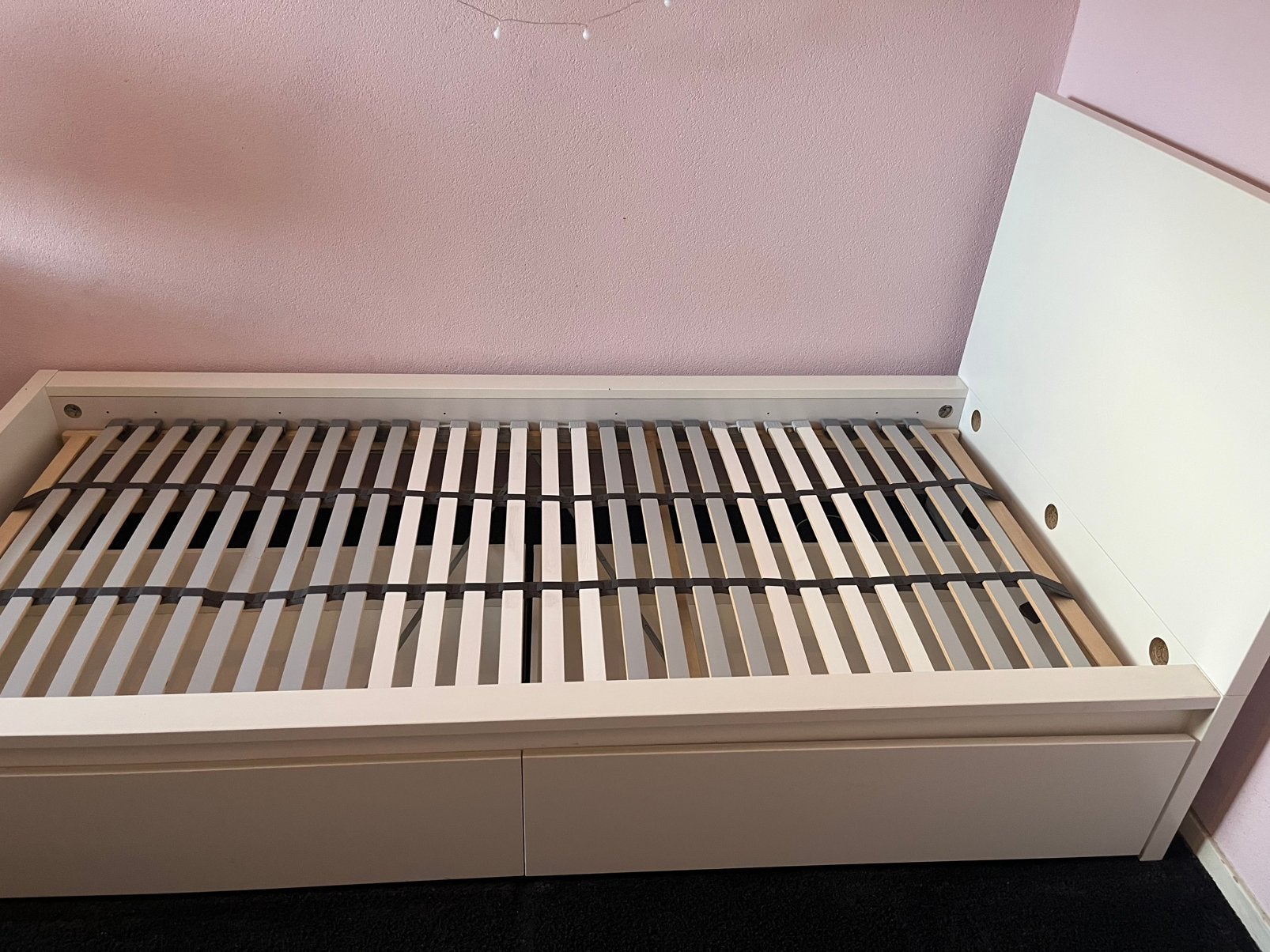 Ikea 1 persoonsbed, Huis en Inrichting, Slaapkamer | Bedden, Ophalen, Gebruikt, 90 cm, Eenpersoons