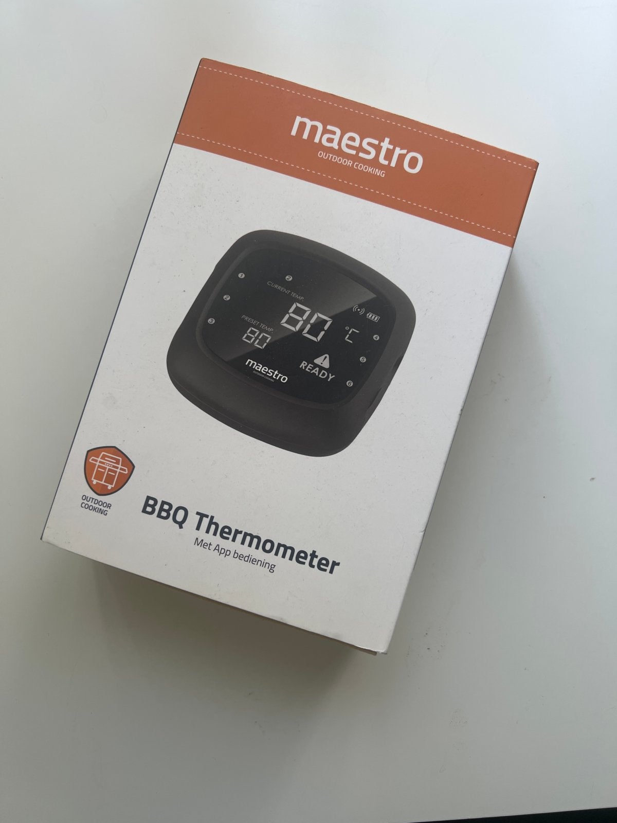 Maestro BBQ Thermometer met App bediening, Ophalen of Verzenden, Zo goed als nieuw