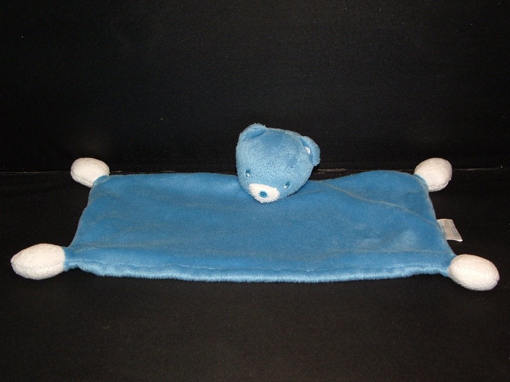 NESTLE BEER KNUFFELDOEK VELOURS BLAUW MET WIT SNUITJE, Verzenden, Nieuw, Overige typen