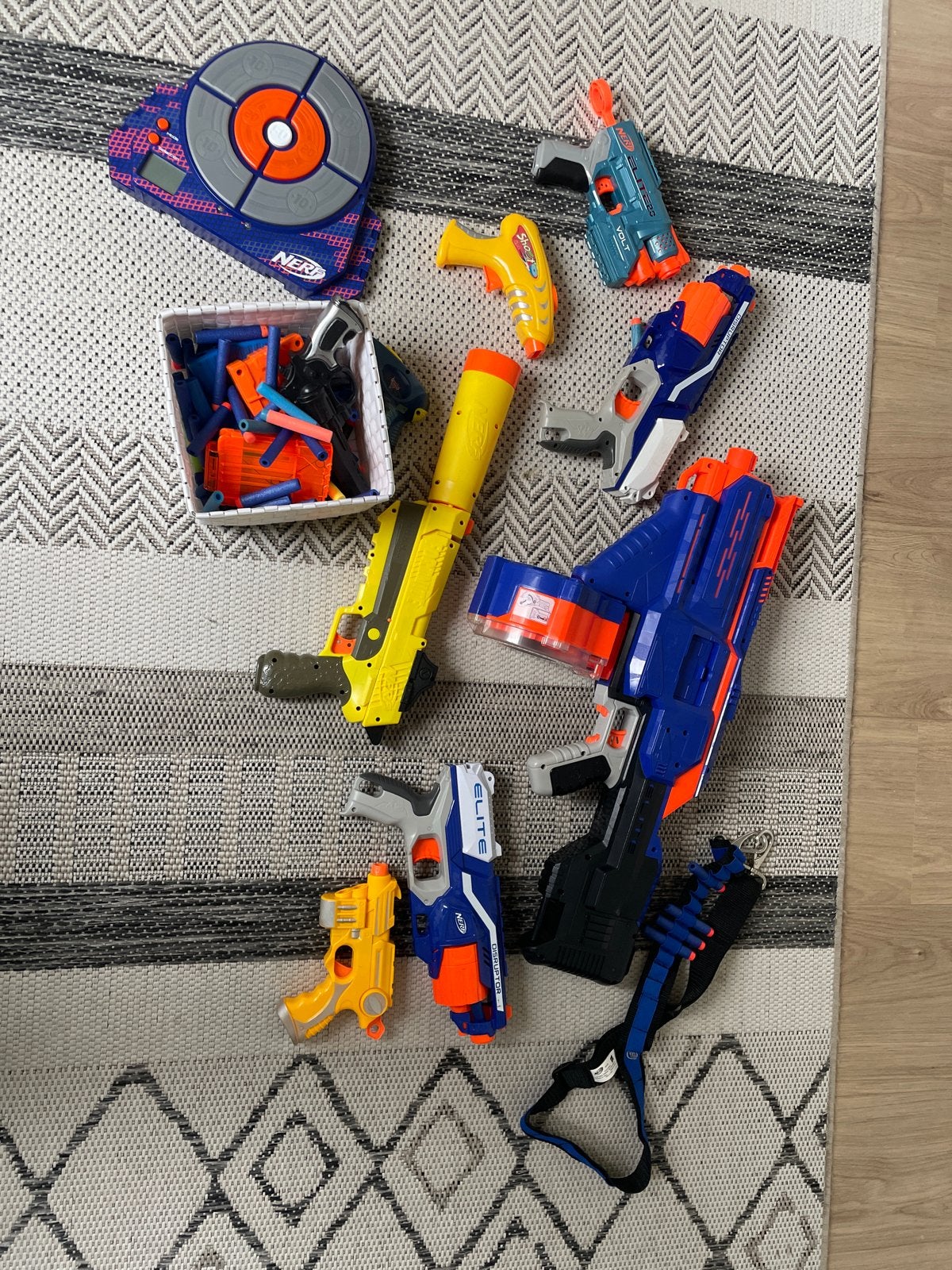 Grote Nerf collectie met diverse blasters en accessoires, Ophalen of Verzenden, Gebruikt, Jongen of Meisje
