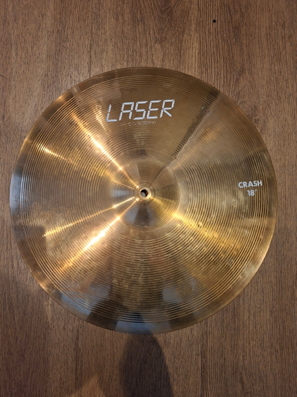 Meinl Laser 18" crash cymbal bekken voor drumstel, Ophalen of Verzenden, Gebruikt, Drums of Percussie