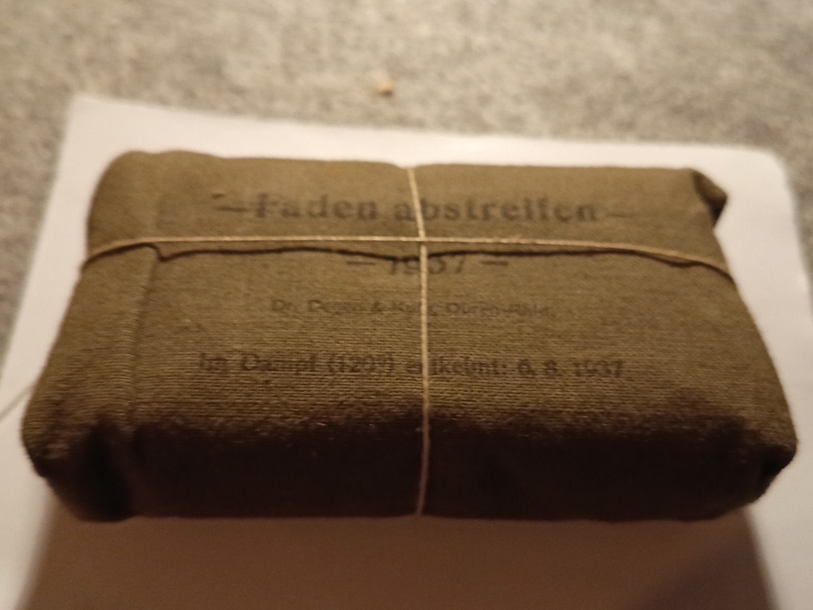 Wehrmacht verband pakje 1937 groot model, Verzamelen, Militaria | Tweede Wereldoorlog, Ophalen of Verzenden, Duitsland