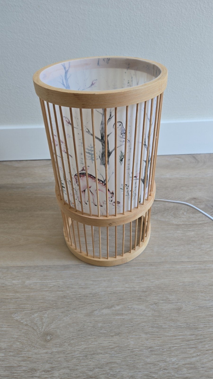 Leuke lamp met bosdiertjes voor kinderkamer, Ophalen, Overige merken, Meerkleurig, Zo goed als nieuw