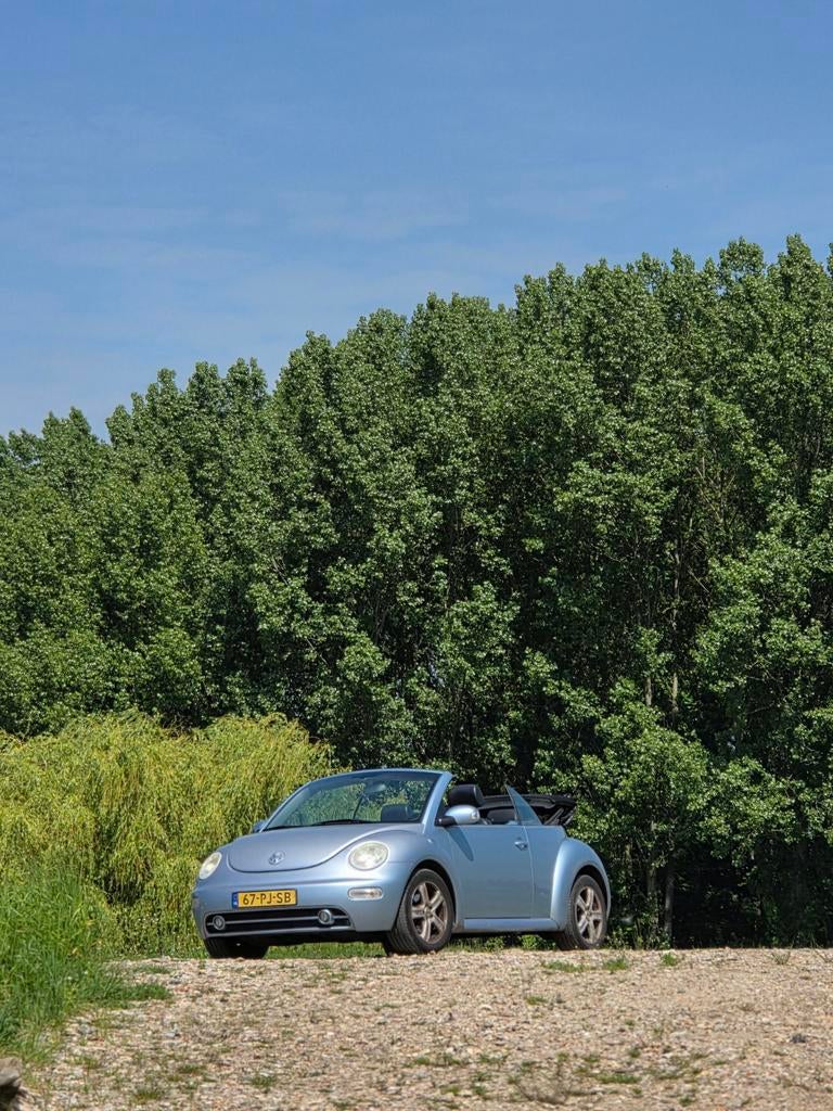 Volkswagen Beetle (Kever) 1.6 Cabriolet 75KW 2004 Blauw, Beetle (Kever), 4 cilinders, Cabriolet, Stoelverwarming
