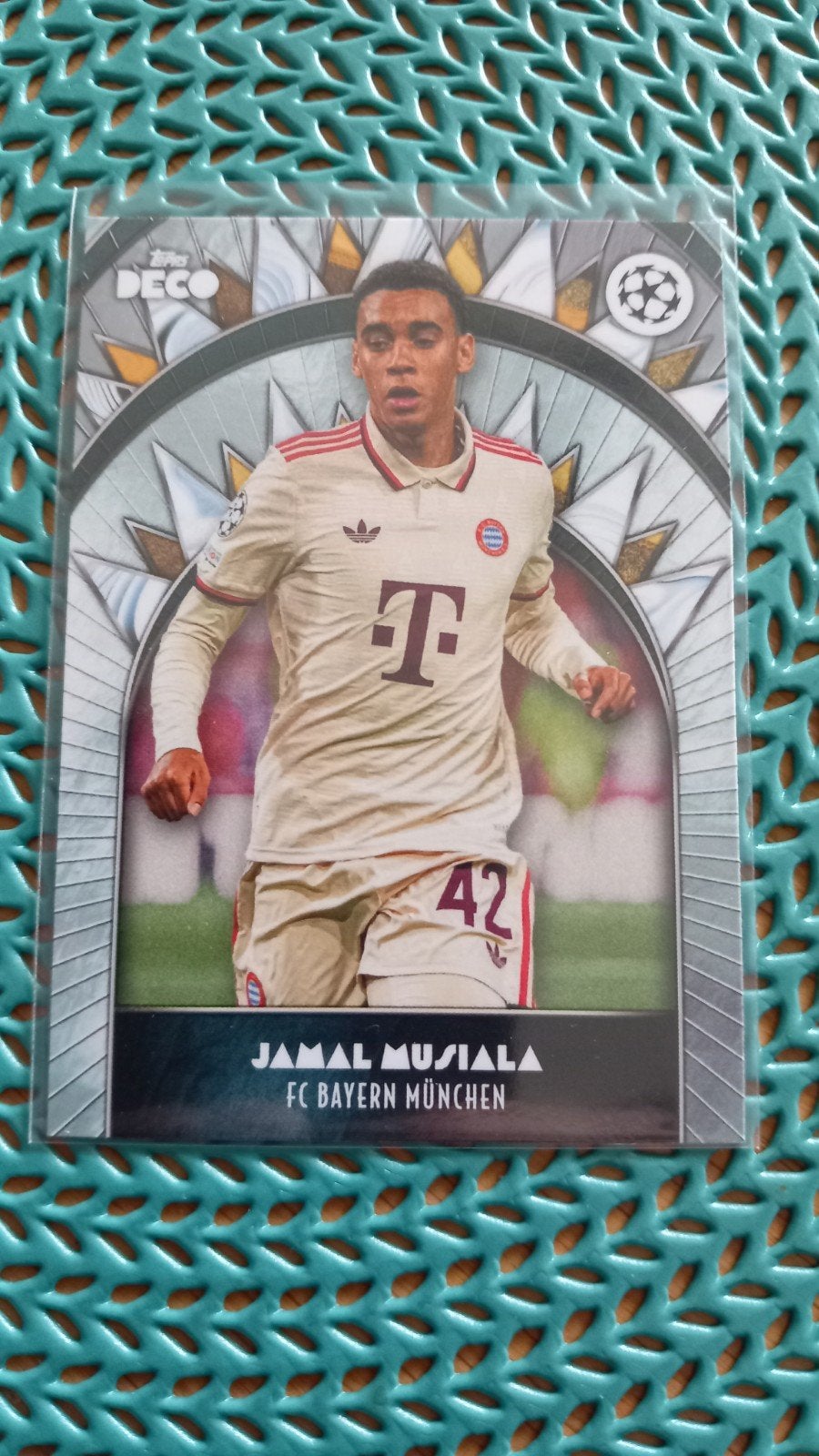 Jamal Musiala FC Bayern München Topps Deco Spelerskaart, Ophalen of Verzenden, Zo goed als nieuw, Buitenlandse clubs, Spelerskaart