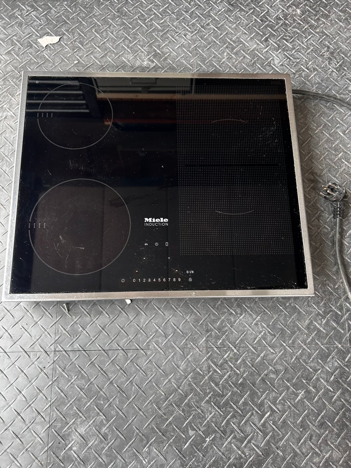 Miele inductiekookplaat, Witgoed en Apparatuur, Ophalen, 4 kookzones, Zo goed als nieuw, Inbouw