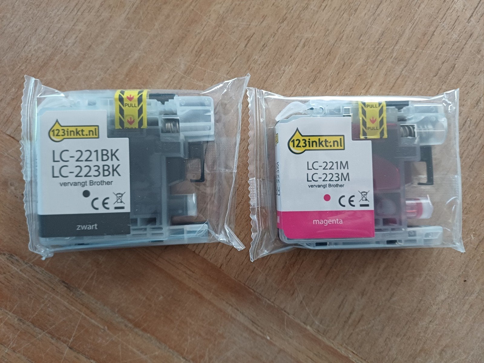 123inkt Brother LC-223BK & LC-223M cartridge, Ophalen of Verzenden, Nieuw, Cartridge, 123inkt.nl