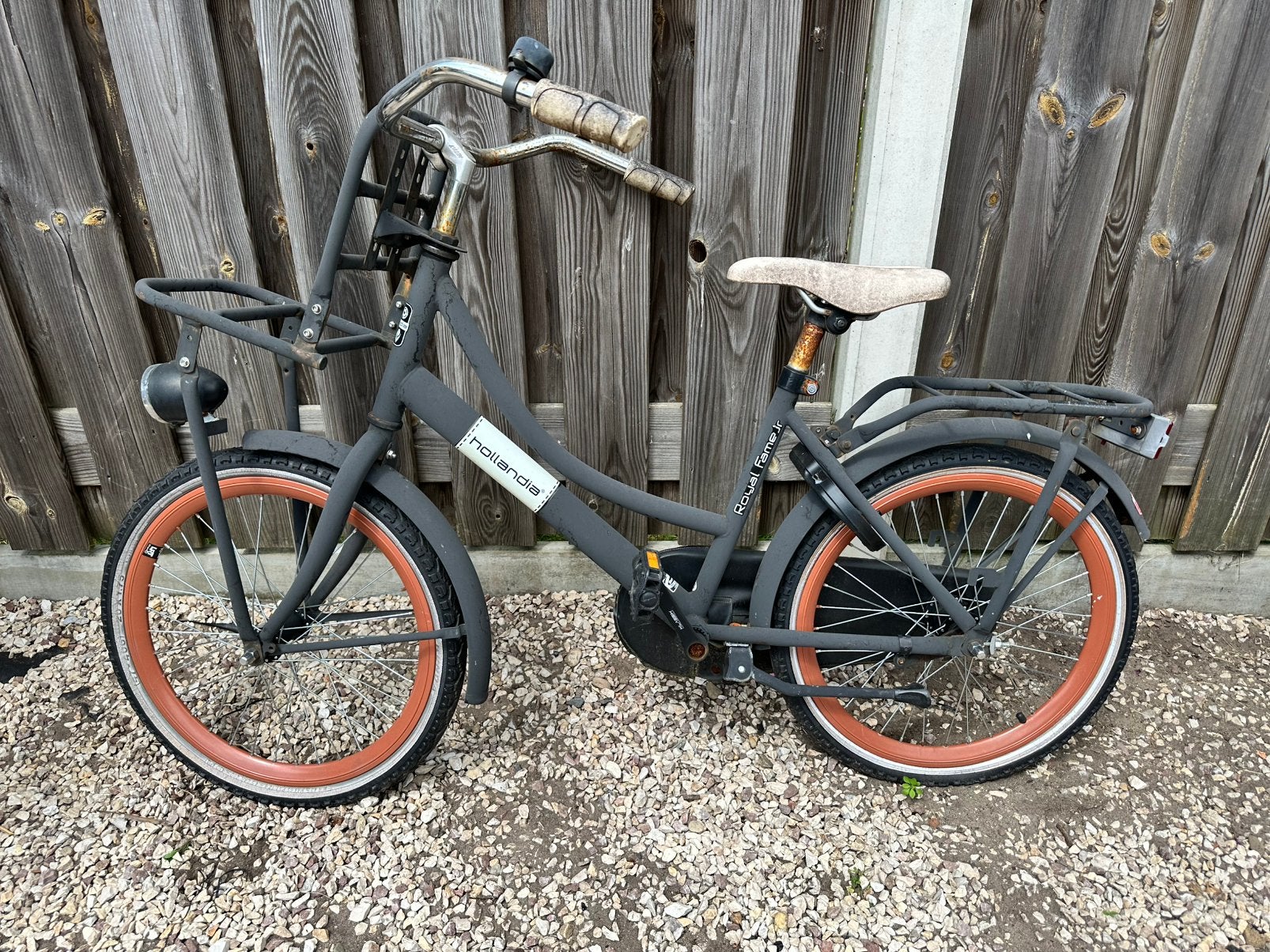 Hollandia kinderfiets 18 inch OPKNAPPER!, Ophalen, Gebruikt, Terugtraprem, 16 tot 20 inch