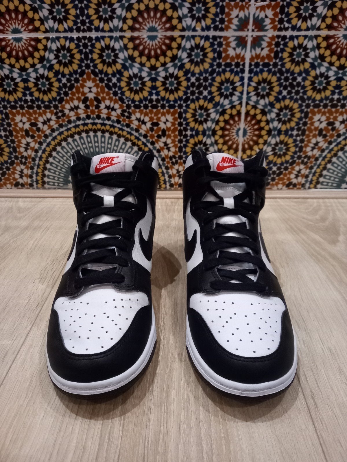 Nike Dunk High Panda Zwart Wit Maat 40, Ophalen, Zwart, Nike, Sneakers of Gympen