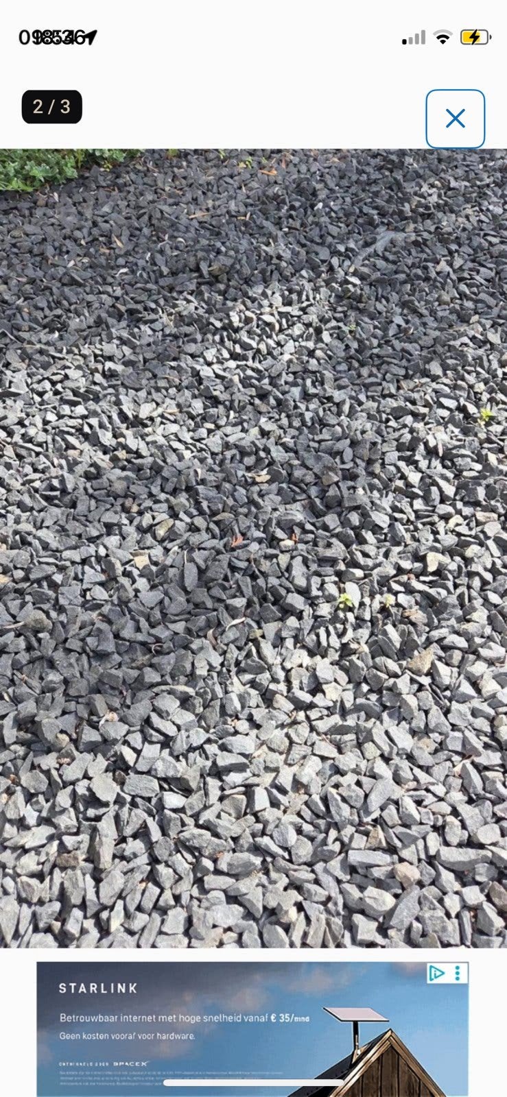 Grind1 tot 1,5 kuub, Tuin en Terras, Grind, Keien en Split, Ophalen, Zo goed als nieuw