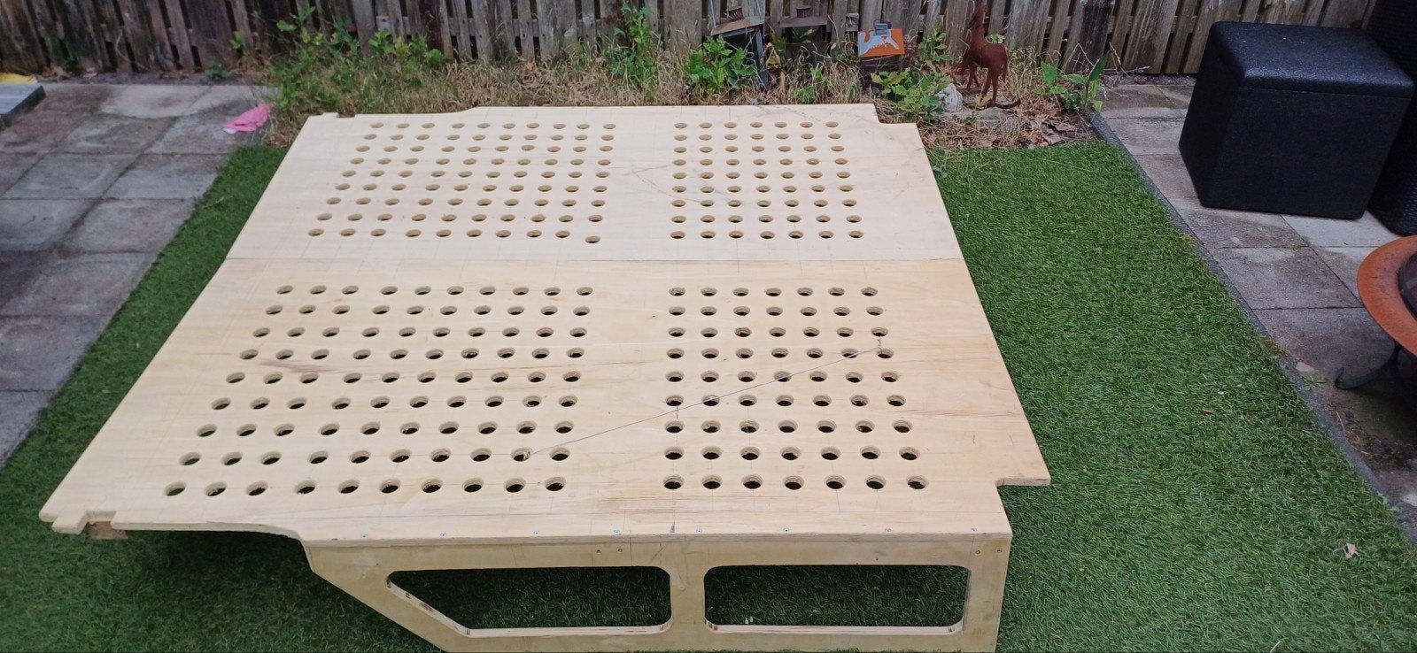 Opvouwbaar bedframe voor camper of busje, Ophalen, Gebruikt