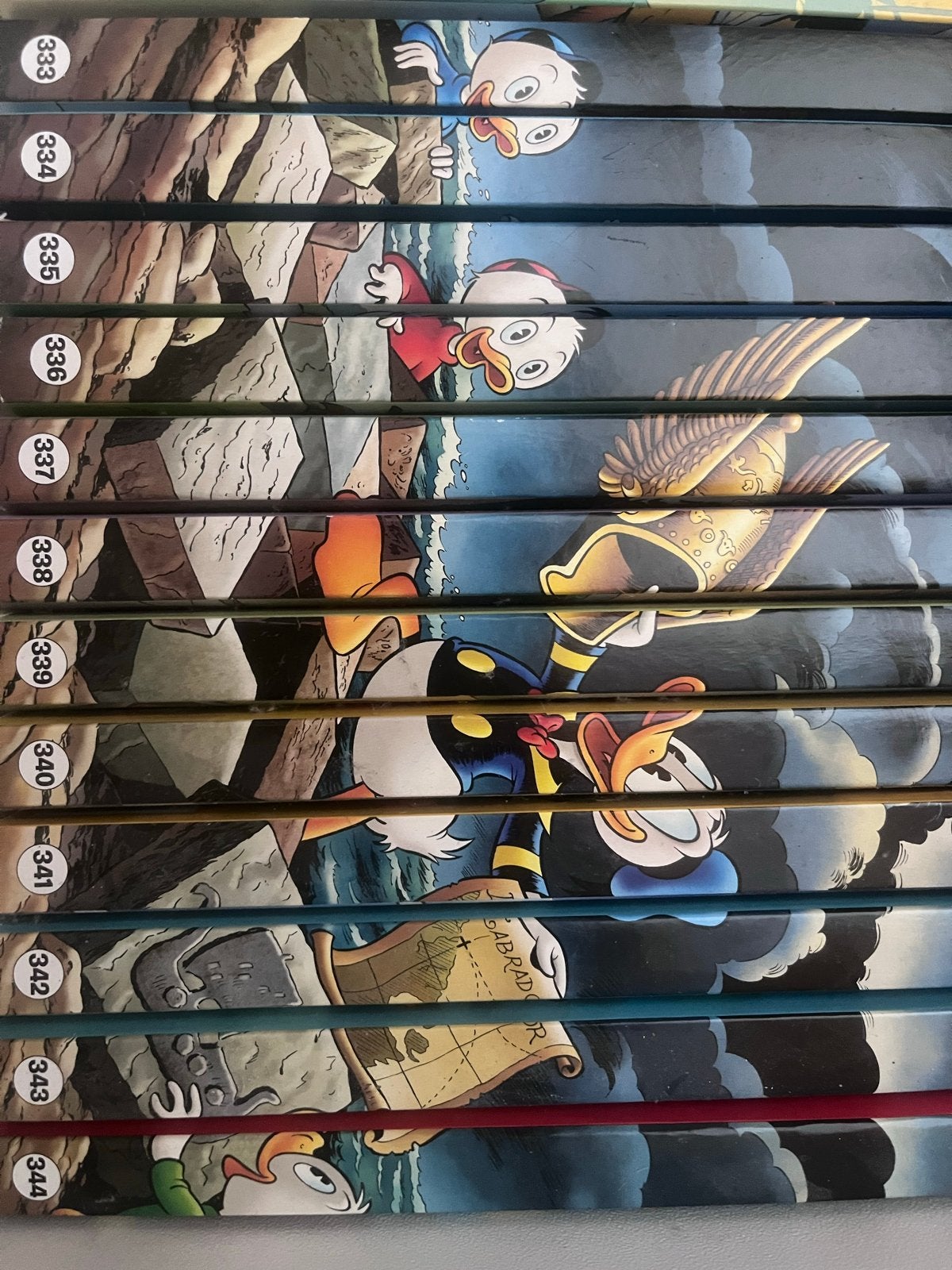 Donald Duck pocketreeks 333 - 344 (behalve 345), Meerdere stripboeken, Ophalen of Verzenden, Zo goed als nieuw