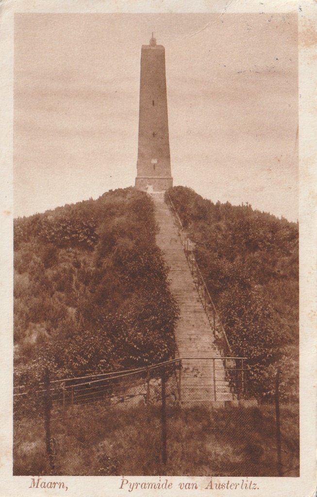 AUSTERLITZ MAARN Pyramide Nauta Kaart nr. A 2462 1929, Verzenden, 1920 tot 1940, Gelopen, Utrecht