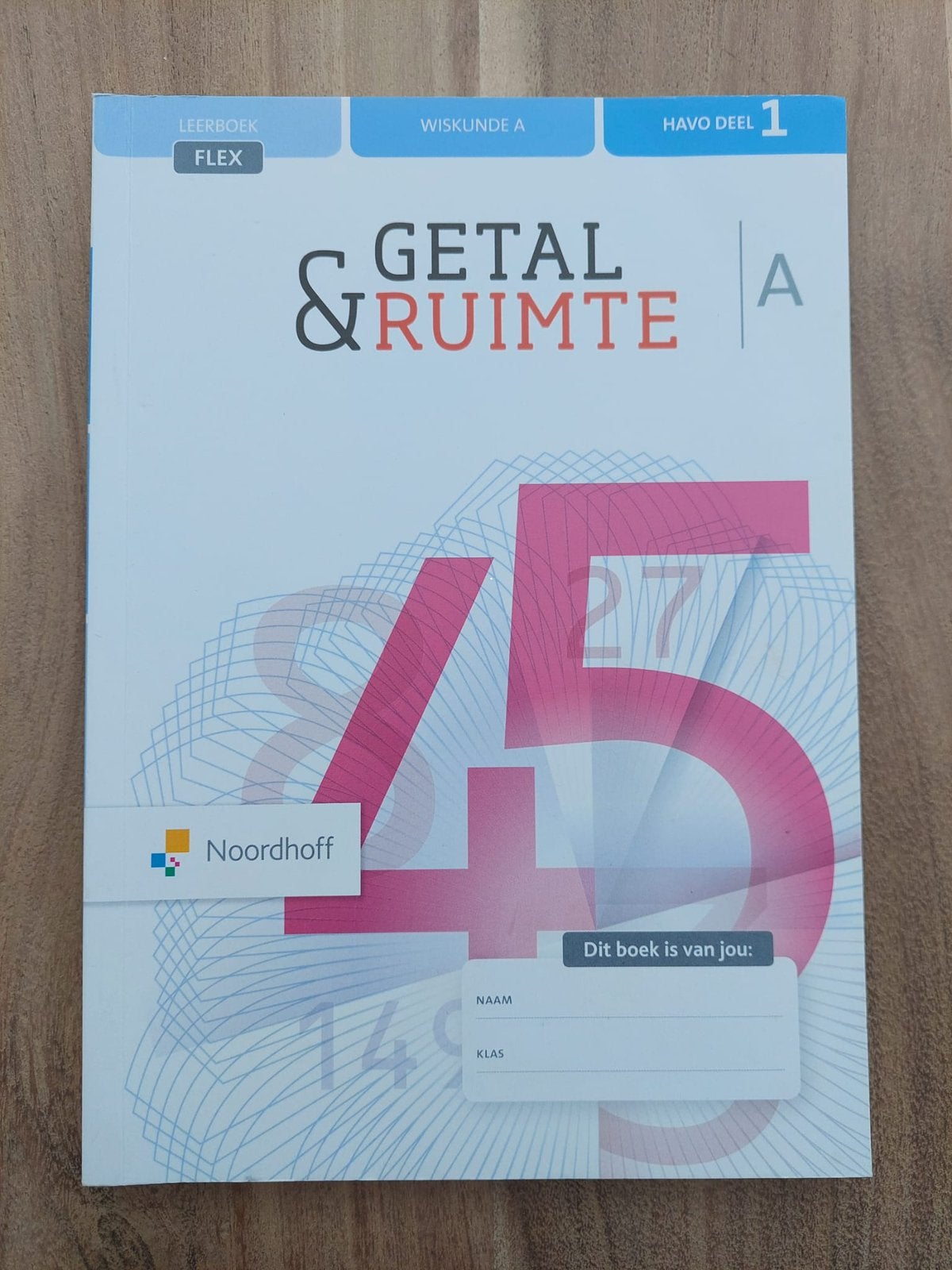 Getal & Ruimte wiskunde A HAVO deel 1, Ophalen of Verzenden, Zo goed als nieuw, HAVO