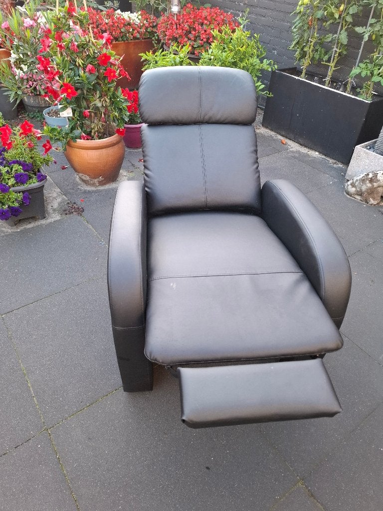 IN PRIJS VERLAAGD NETTE RELAXFAUTEUIL & STOEL ZIE FOTOS, Ophalen, Overige materialen, Minder dan 75 cm, 50 tot 75 cm