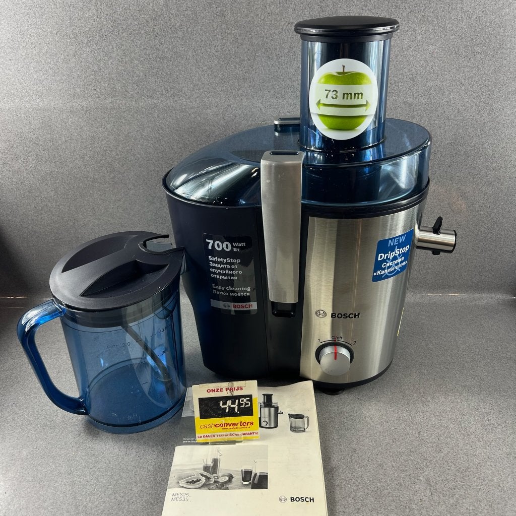 Bosch VitaJuice 3 MES3500 Sapcentrifuge/Slowjuicer | 414238, Ophalen of Verzenden, Gebruikt, Elektrisch, Sapcentrifuge