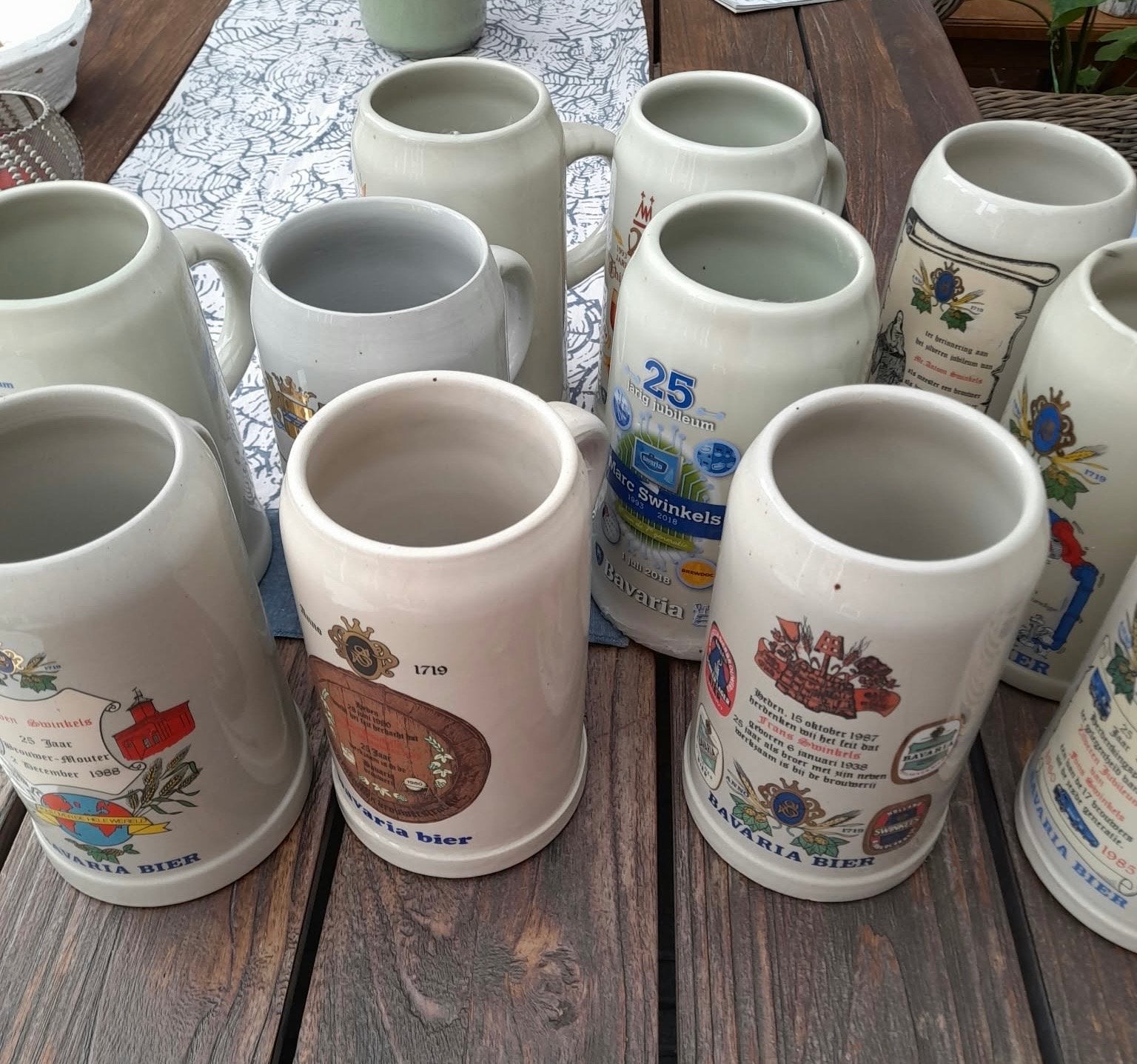Verzameling van Bavaria Bierpullen (11 stuks), Ophalen