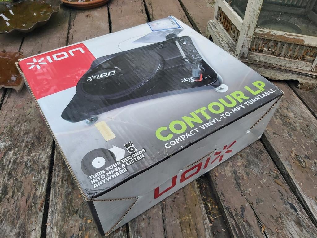 Platenspeler: ION Contour LP, 33 45 78, digitaliseren, Ophalen of Verzenden, Zo goed als nieuw, Nb, Nb