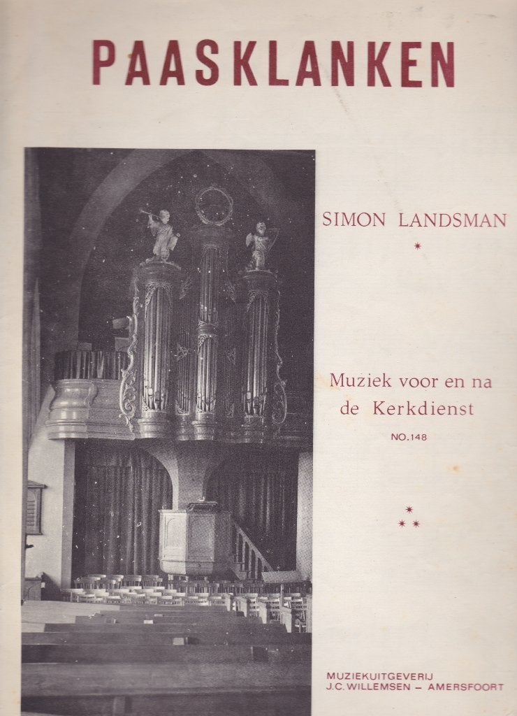 SIMON LANDSMAN - P A A S K L A N K E N, Muziek en Instrumenten, Bladmuziek, Ophalen of Verzenden, Gebruikt, Artiest of Componist
