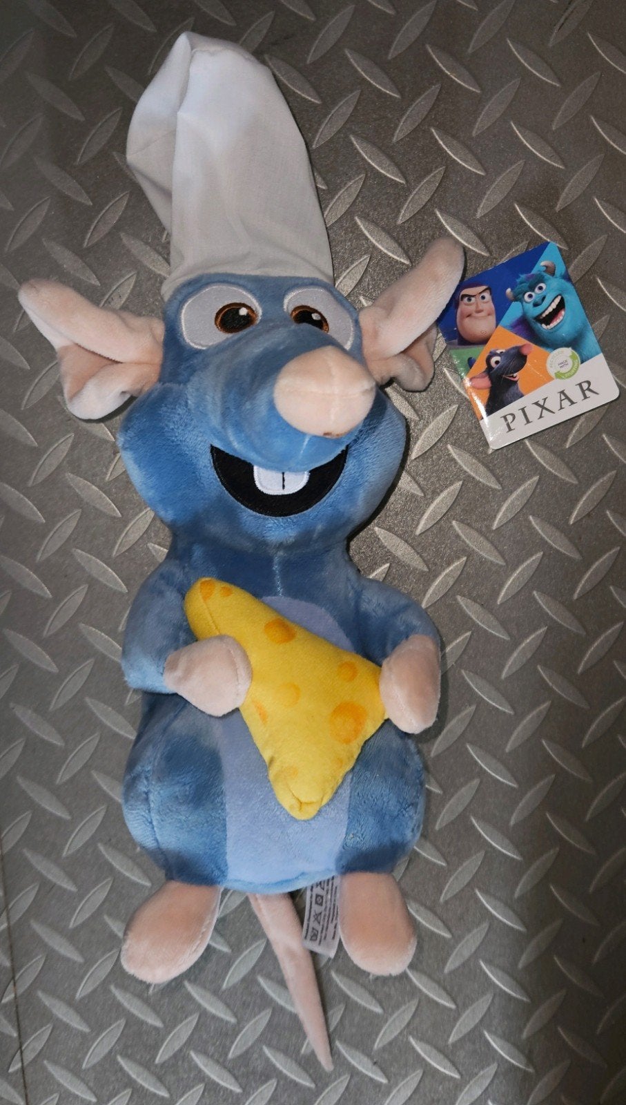 Remy Ratatouille knuffel Disney Pixar met kaas, Muis, Disney, Disney, Blauw