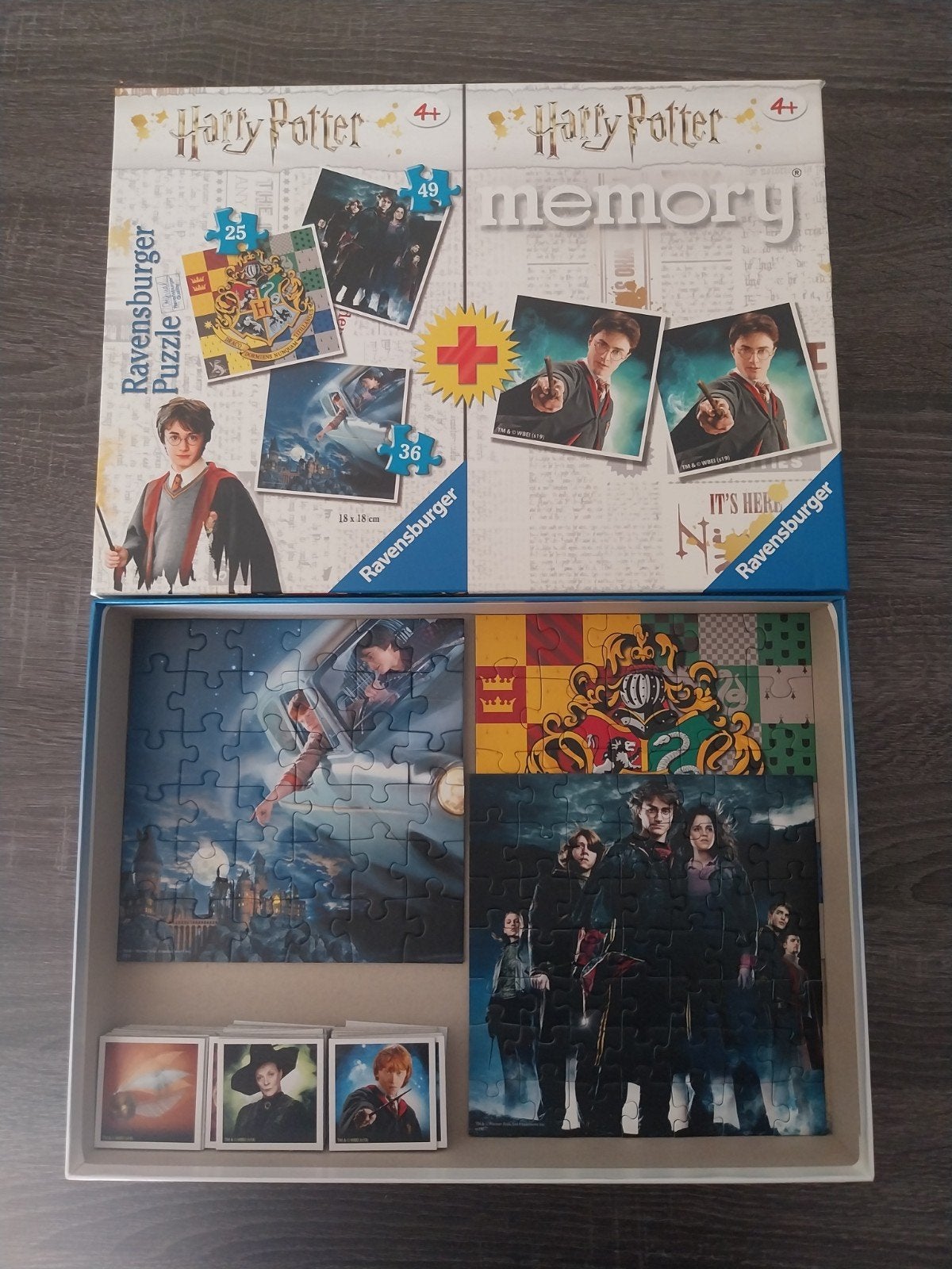 harry potter puzzels+ memory, Ophalen of Verzenden, Zo goed als nieuw