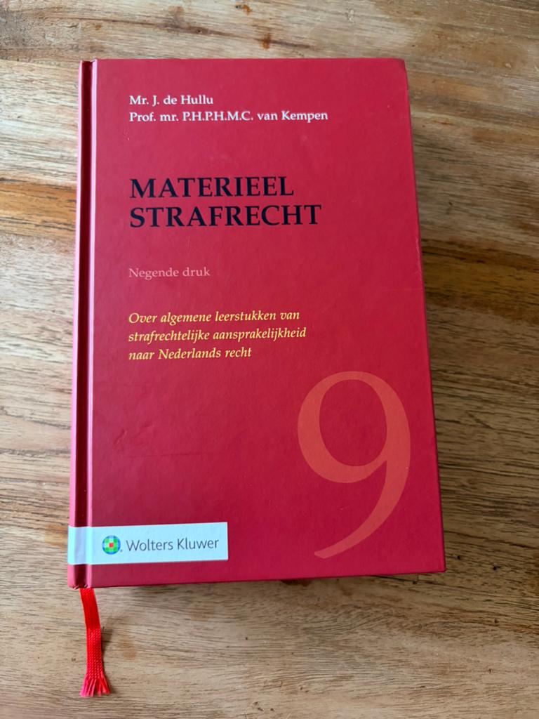 Materieel strafrecht - J. de Hullu & van Kempen, Boeken, Studieboeken en Cursussen, Ophalen of Verzenden, Beta, Nieuw, WO