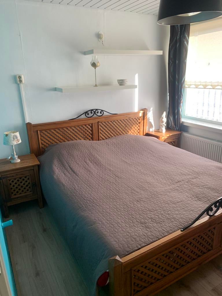 Slaapkamer, Bruin, Tweepersoons, Ophalen of Verzenden, Zo goed als nieuw