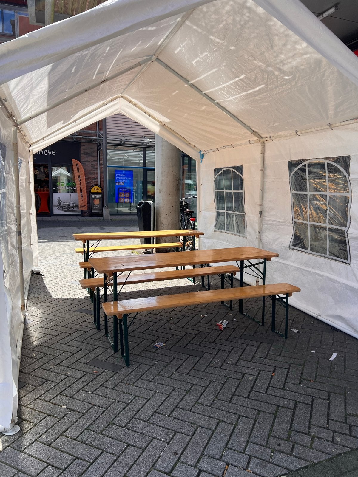 Ruime 4x4 PE Partytent - Ideaal voor Feesten en Events, Ophalen, Gebruikt, Opvouwbaar, Partytent