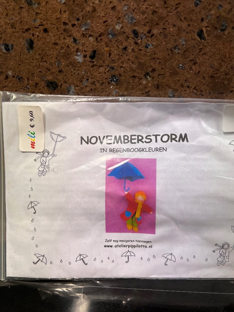 Novemberstorm,  Viltpakket, Ophalen of Verzenden, Nieuw, Figuurtje(s), Wolvilt