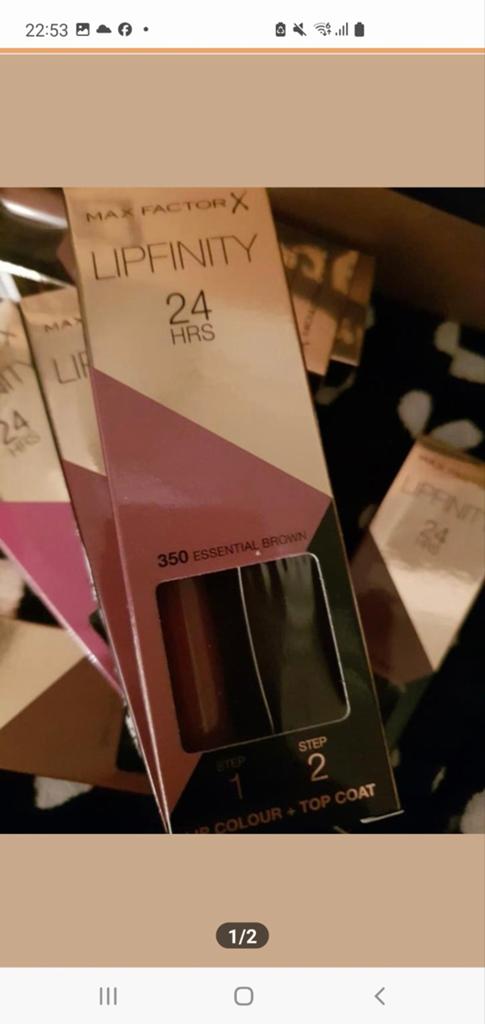 10 stuks Maxfactor lipfinity zonder topcoat nr 350, Verzenden, Nieuw, Overige kleuren, Handen en Nagels