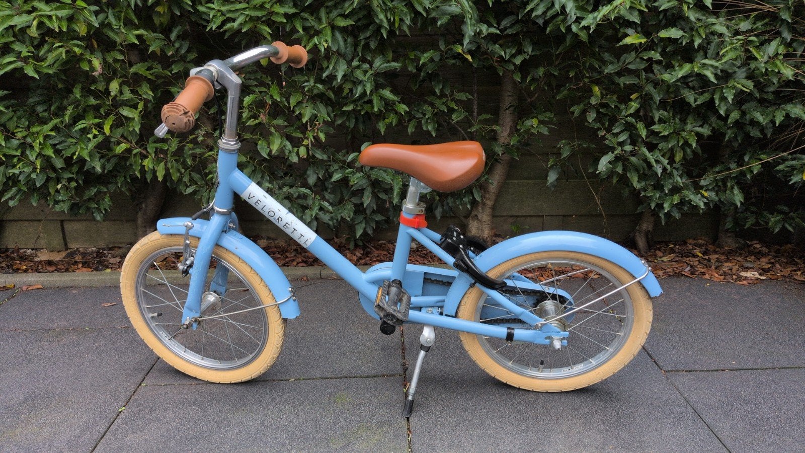 Veloretti Maxi Kinderfiets 16 inch - Lichtblauw 3-6 jaar, Ophalen, Terugtraprem, Veloretti, 16 tot 20 inch