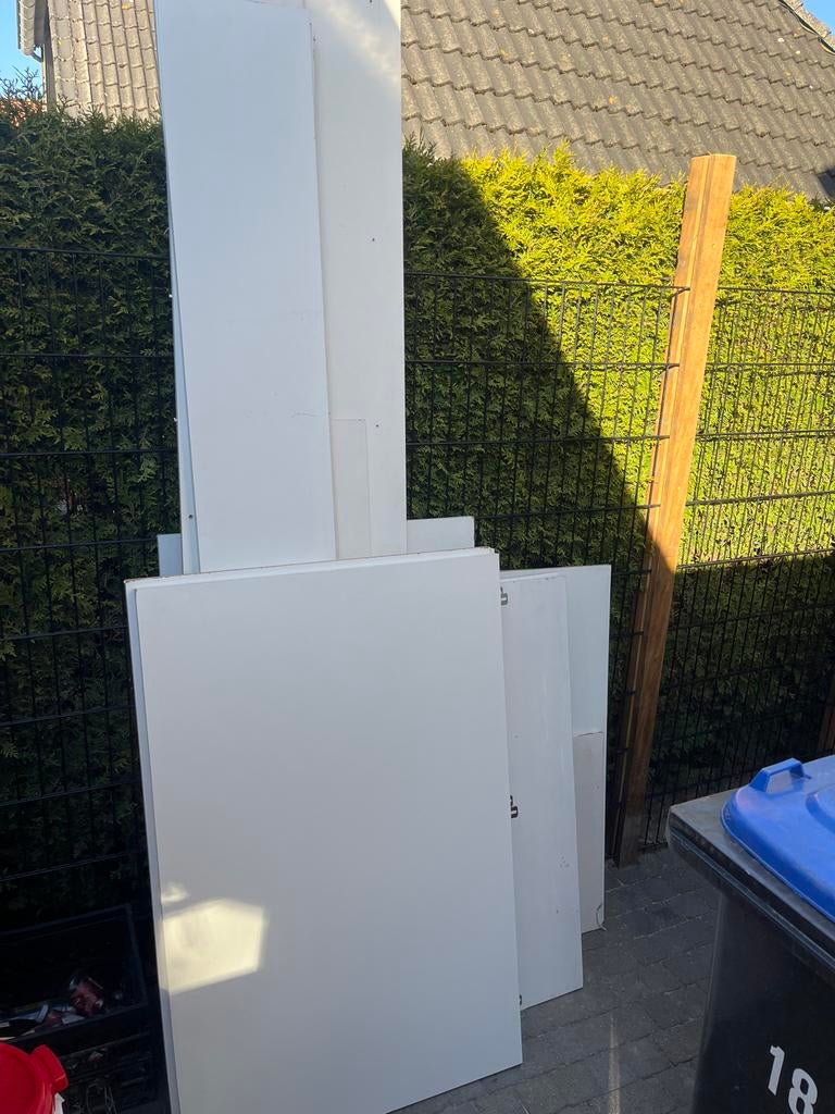 Gratis planken, platen, hout en meubelpanelen, Doe-het-zelf en Verbouw, Platen en Panelen, Ophalen, Gebruikt, Hout, Minder dan 20 mm