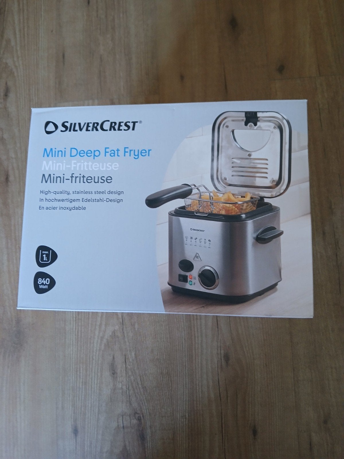 SilverCrest Mini Friteuse - Compact en Krachtig, 1 tot 2 liter, Ophalen of Verzenden, Nieuw, Uitneembare binnenpan