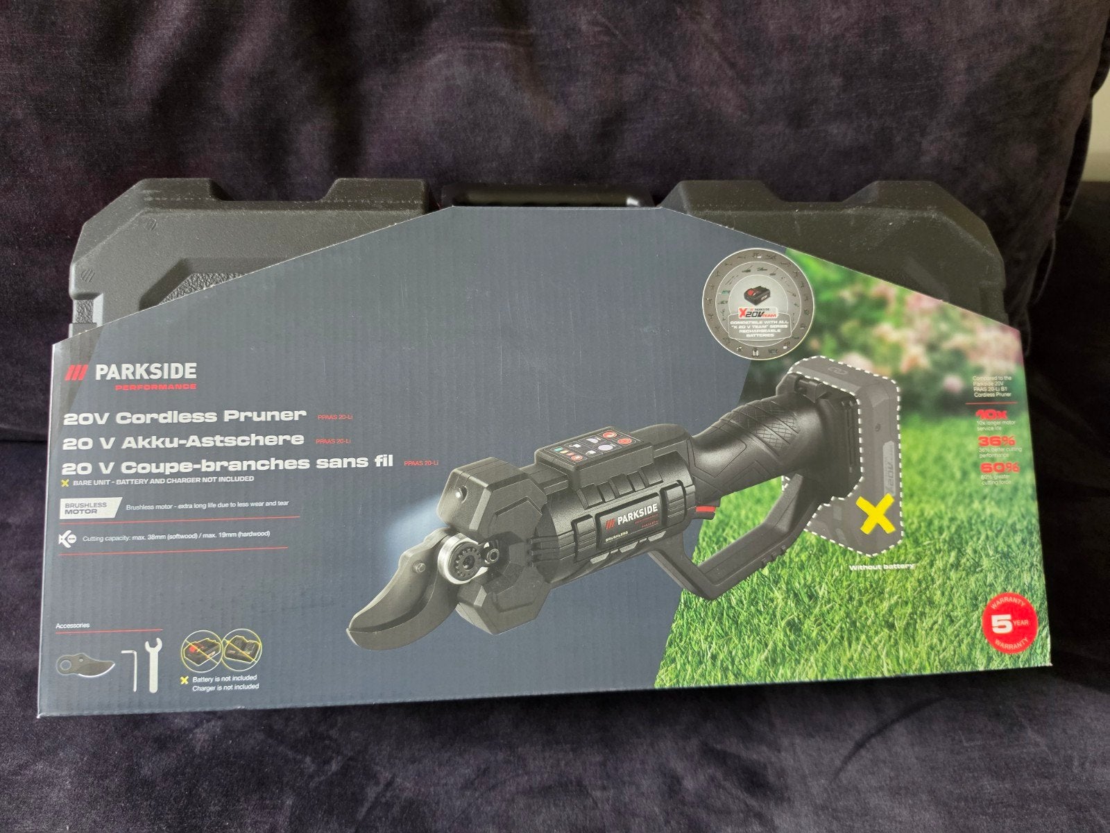 Parkside 20V Accu takkenschaar Nieuw  incl 5 jaar garantie, Tuin en Terras, Ophalen, Nieuw, 30 t/m 39 mm, Parkside