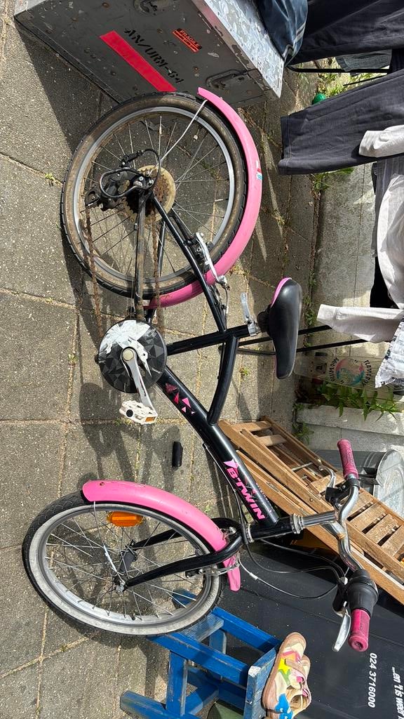 Kinderfiets 20 inch wielen Btwin, Minder dan 47 cm, Ophalen, Zo goed als nieuw, Staal