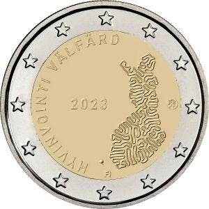 2 Euro Finland 2023 UNC - Gezondheidsdiensten, Verzenden, Finland, 2 euro, Losse munt