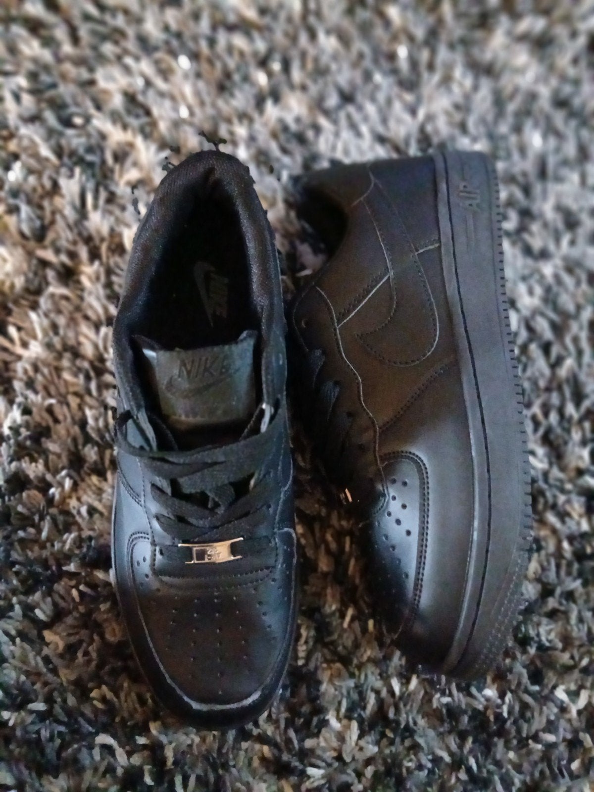 Mooie zwarte Nike Air Force sneakers - Maat 41, Verzenden, Zwart, Nike, Zo goed als nieuw