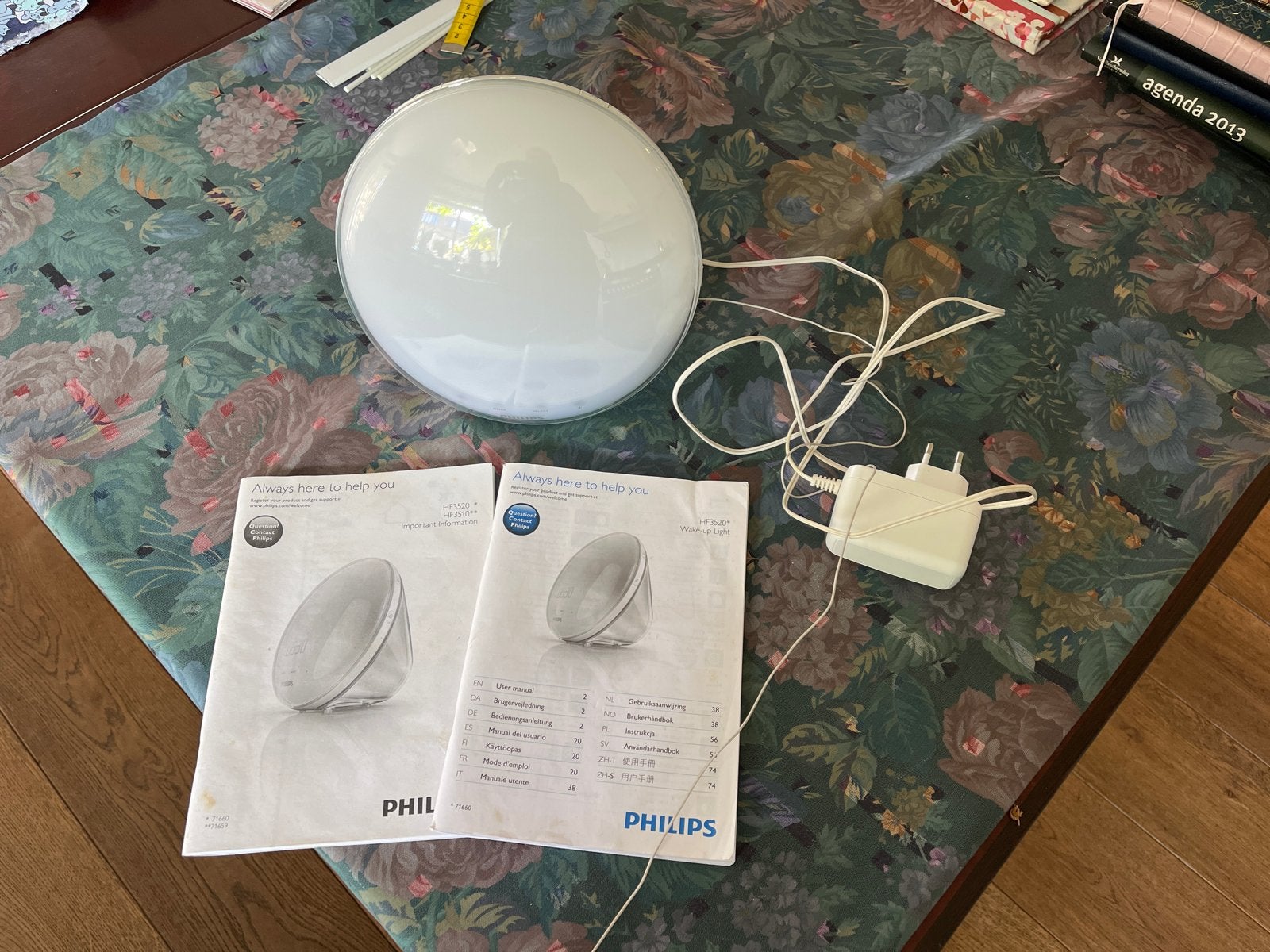 Philips Wake-up Light HF3520 met handleiding, Ophalen of Verzenden, Zo goed als nieuw, Digitaal