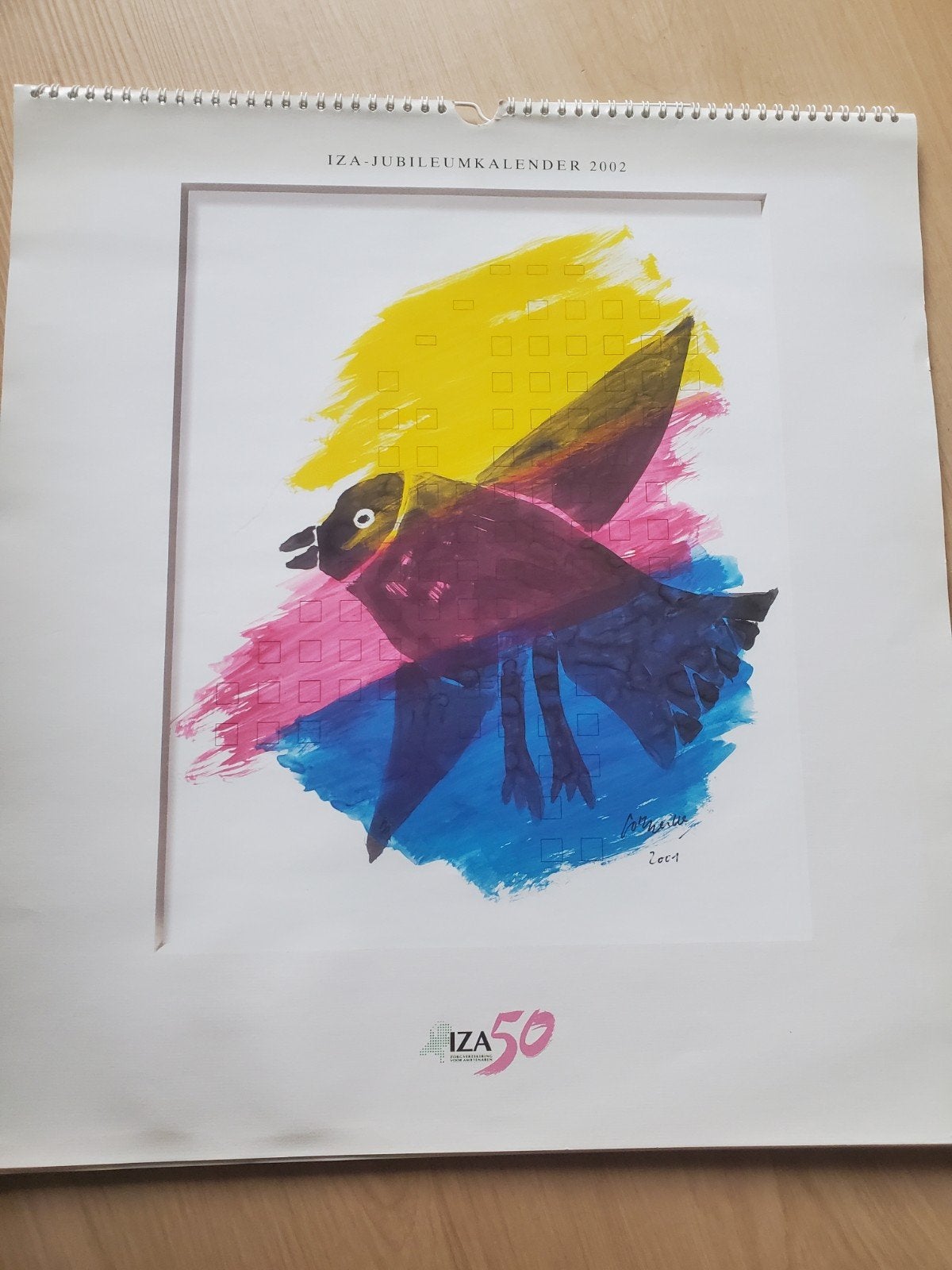 Corneille Jubileumkalender 2002, Meerkleurig, Ophalen of Verzenden, Schilderij/print, Papier/karton
