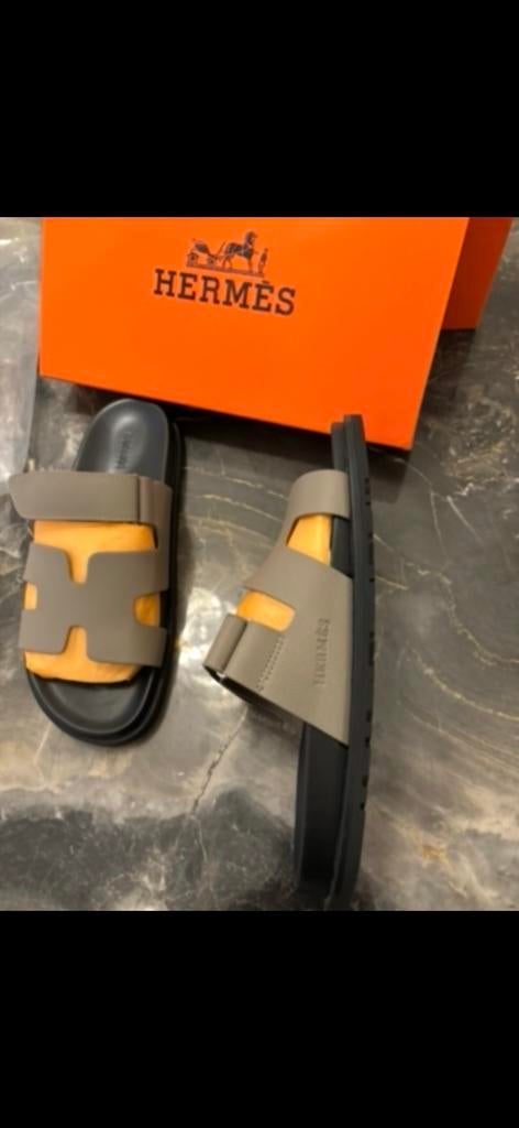 Hermès Slippers - Nieuw in doos, Kleding | Heren, Schoenen, Ophalen, Nieuw, Overige kleuren, Slippers