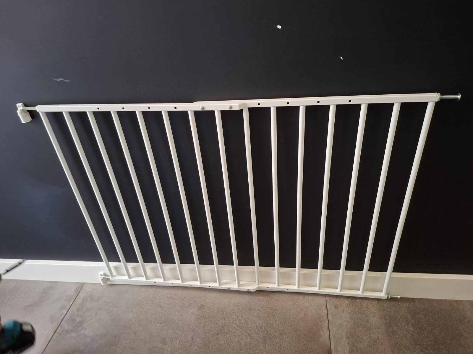 Wit metalen veiligheidshekje voor kinderen, Ophalen, Gebruikt, 100 tot 115 cm, Metaal of IJzer
