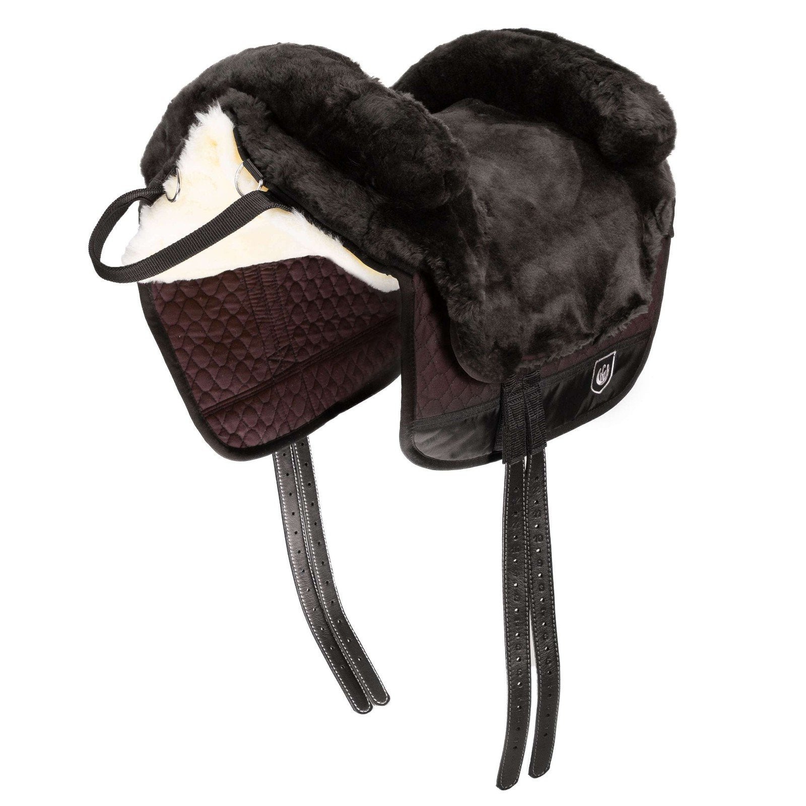 Lamswollen Barebackpad Werner Christ - bruin maat full, Dieren en Toebehoren, Paarden en Pony's | Dekens en Dekjes, Nieuw, Bruin